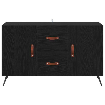 Sideboard Schwarz Eichen-Optik 100 x 36 x 60 cm Holzwerkstoff