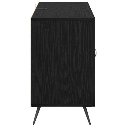 Sideboard Schwarz Eichen-Optik 100 x 36 x 60 cm Holzwerkstoff