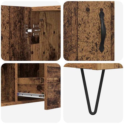 Sideboard mit Schubladen Altholz 100 x 36 x 60 cm Holzwerkstoff