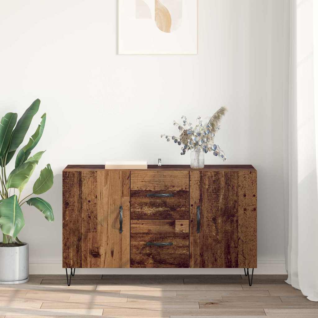 Sideboard mit Schubladen Altholz 100 x 36 x 60 cm Holzwerkstoff