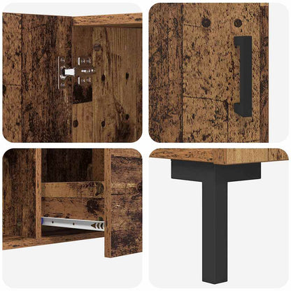 Sideboard mit Schubladen Altholz 100 x 36 x 60 cm Holzwerkstoff