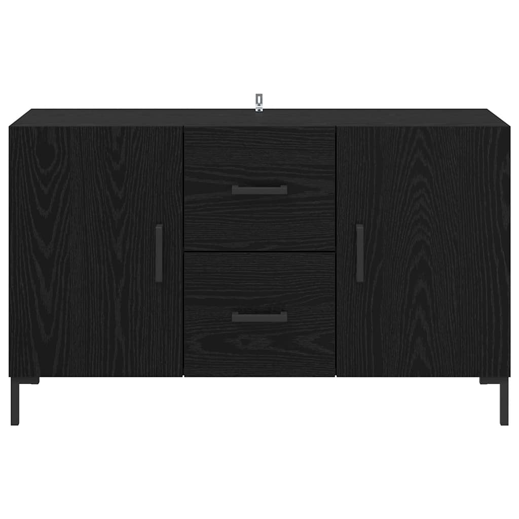 Sideboard Schwarz Eichen-Optik 100 x 36 x 60 cm Holzwerkstoff