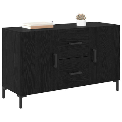 Sideboard Schwarz Eichen-Optik 100 x 36 x 60 cm Holzwerkstoff