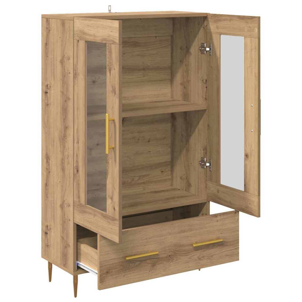 Highboard mit Schubladen Artisan-Eiche 69,5 x 31 x 115 cm