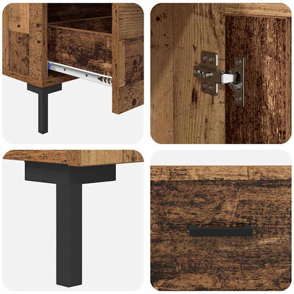 Highboard Altholz 69,5 x 31 x 115 cm Holzwerkstoff