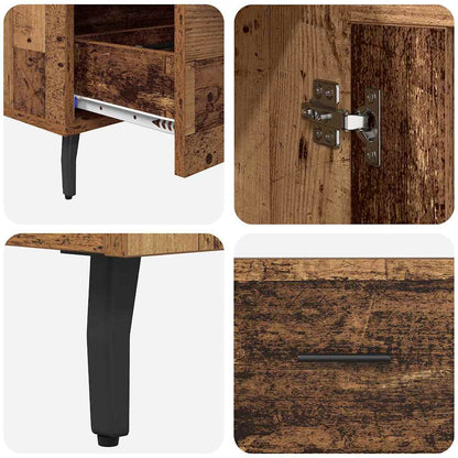 Highboard Altholz 69,5 x 31 x 115 cm Holzwerkstoff