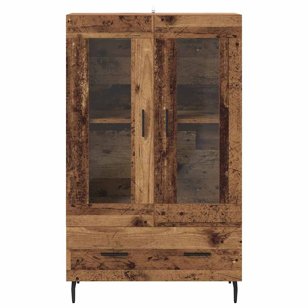 Highboard Altholz 69,5 x 31 x 115 cm Holzwerkstoff
