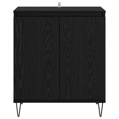 Sideboard Schwarz Eichen-Optik 60 x 35 x 70 cm Holzwerkstoff