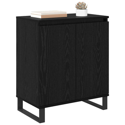 Sideboard Schwarz Eichen-Optik 60 x 35 x 70 cm Holzwerkstoff
