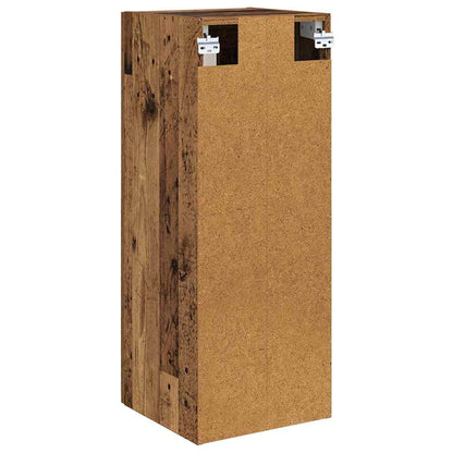 Wandschrank Altholz 34,5 x 34 x 90 cm Engineered Wood und Glas