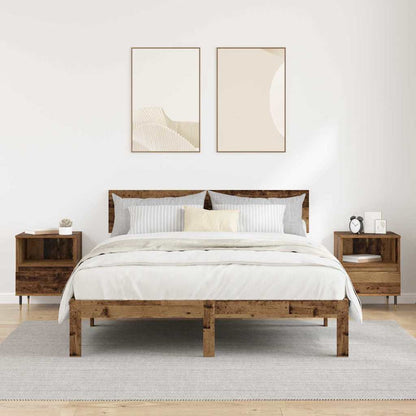 Nachttisch 2 pcs Altholz 40 x 35 x 50 cm Holzwerkstoff