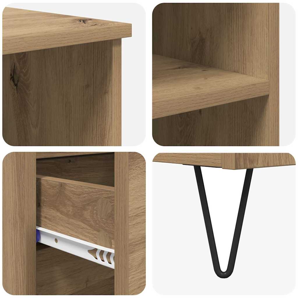 Highboard Artisan-Eiche 40 x 36 x 110 cm Holzwerkstoff