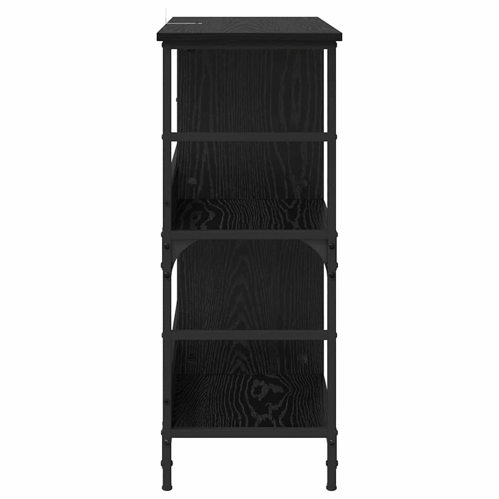 Regal Schwarz Eichen-Optik 78,5 x 33 x 82 cm Holzwerkstoff