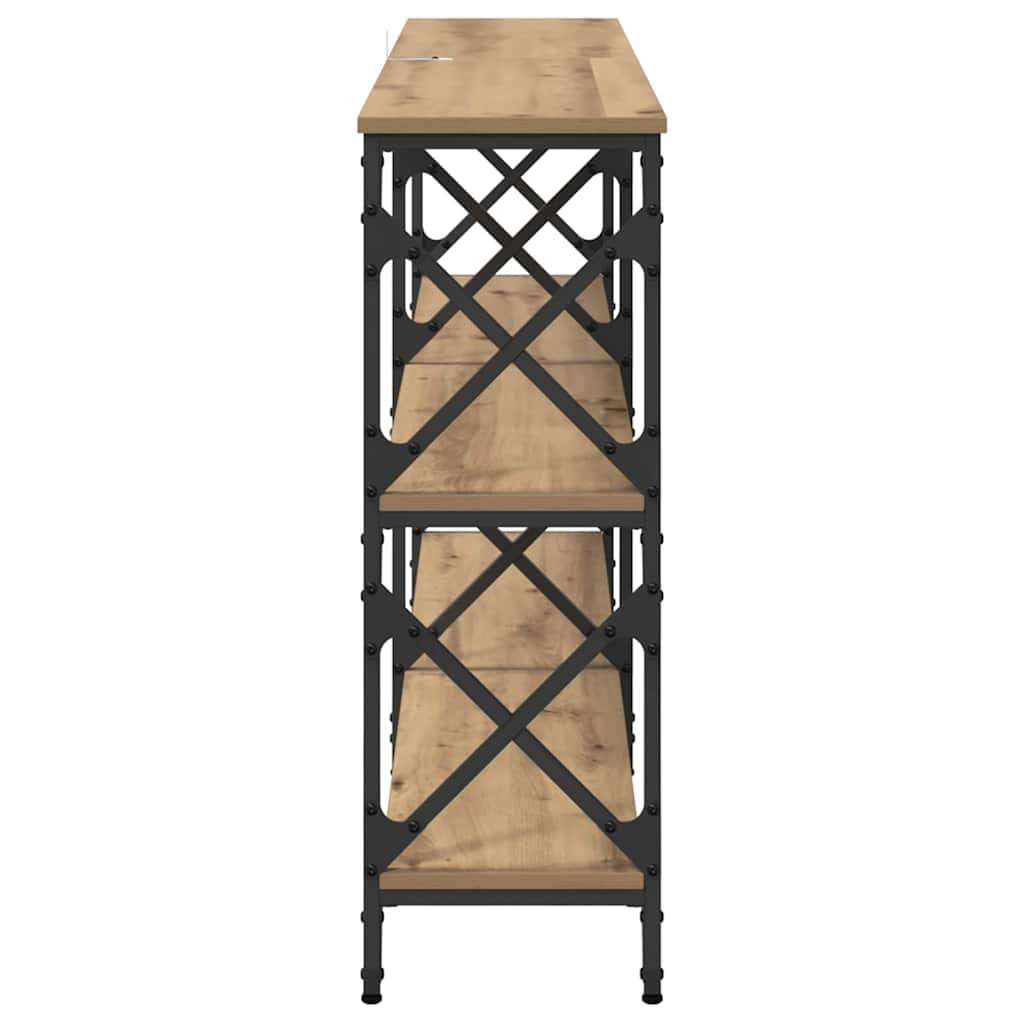 Konsolentisch Artisan-Eiche 156 x 28 x 80,5 cm Holzwerkstoff