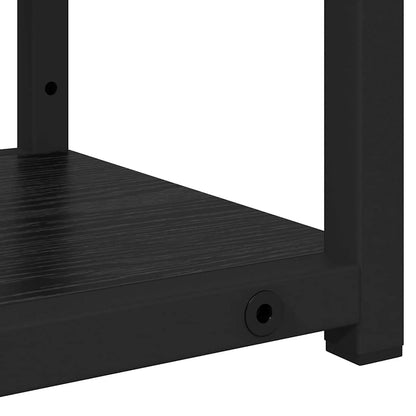 Wandregal Schwarz Eichen-Optik 80 x 21 x 78,5 cm Holzwerkstoff