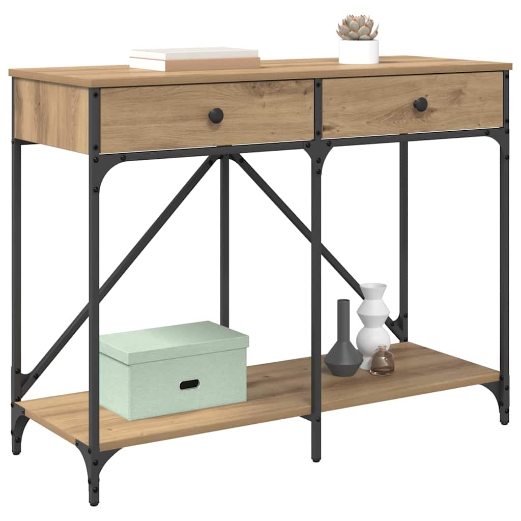 Konsolentisch Artisan-Eiche 100 x 39 x 78,5 cm Holzwerkstoff