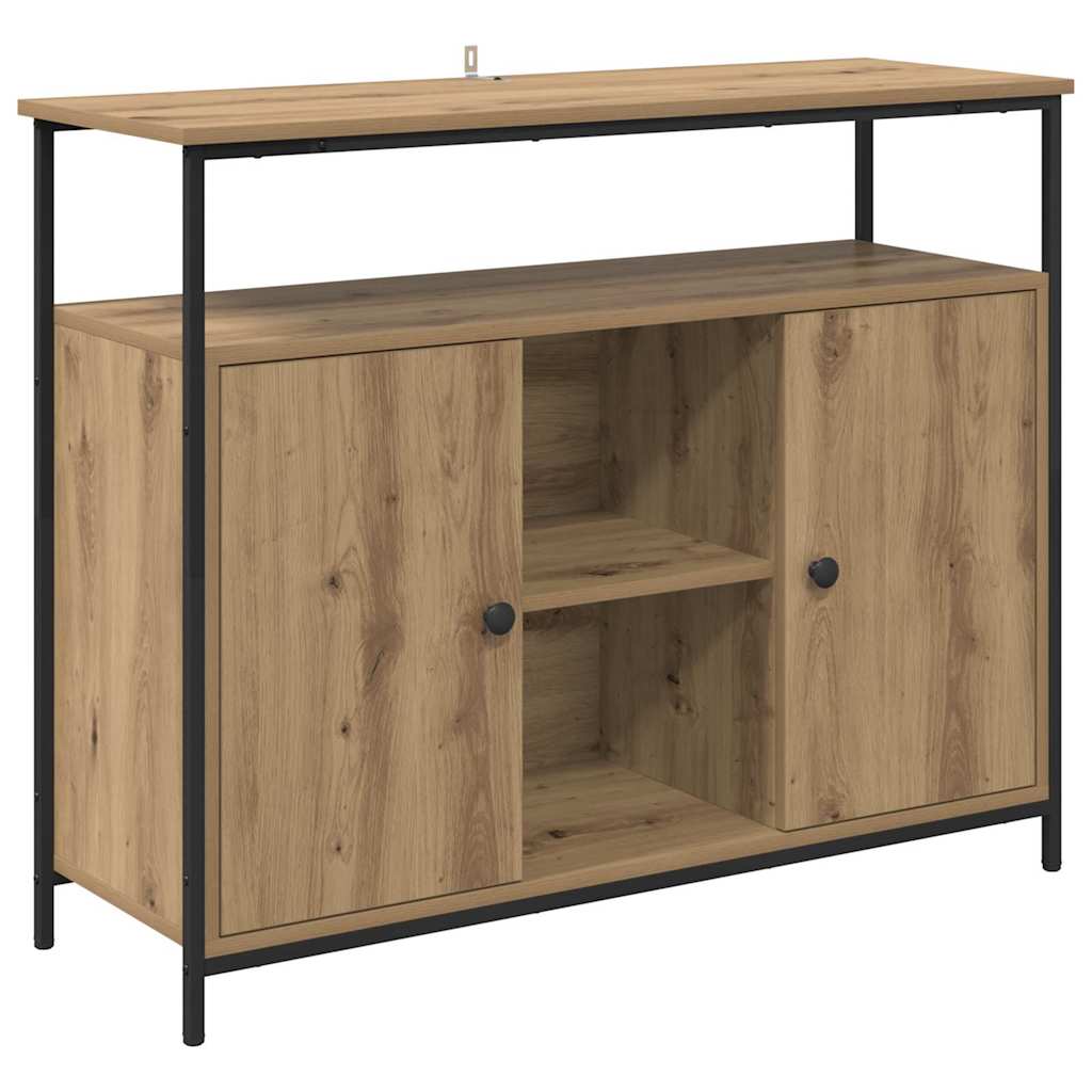 Sideboard Artisan-Eiche 100 x 35 x 80 cm Holzwerkstoff