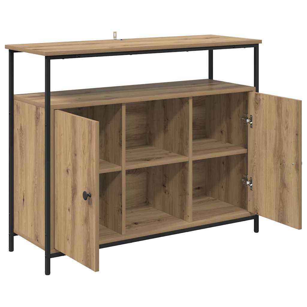 Sideboard Artisan-Eiche 100 x 35 x 80 cm Holzwerkstoff