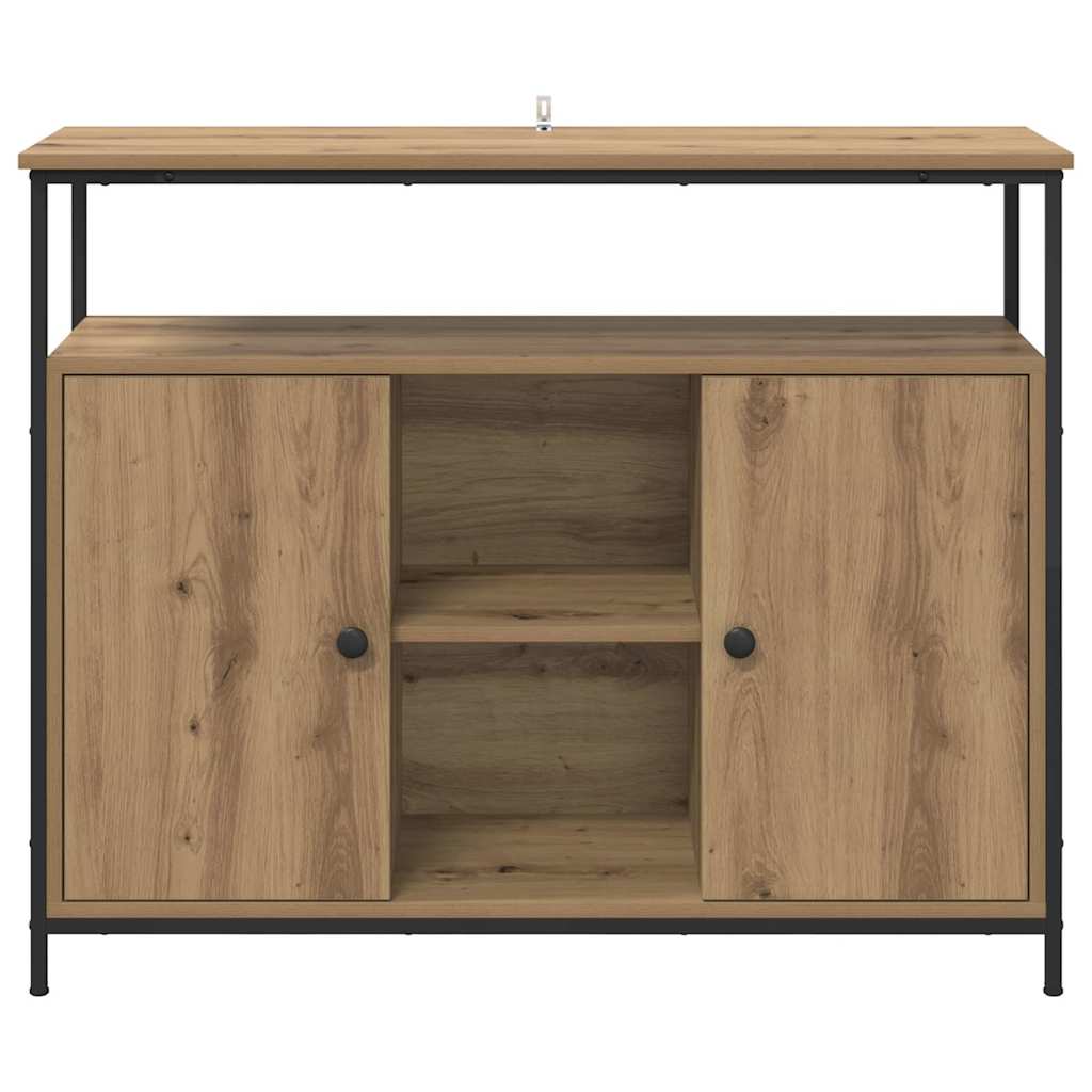 Sideboard Artisan-Eiche 100 x 35 x 80 cm Holzwerkstoff