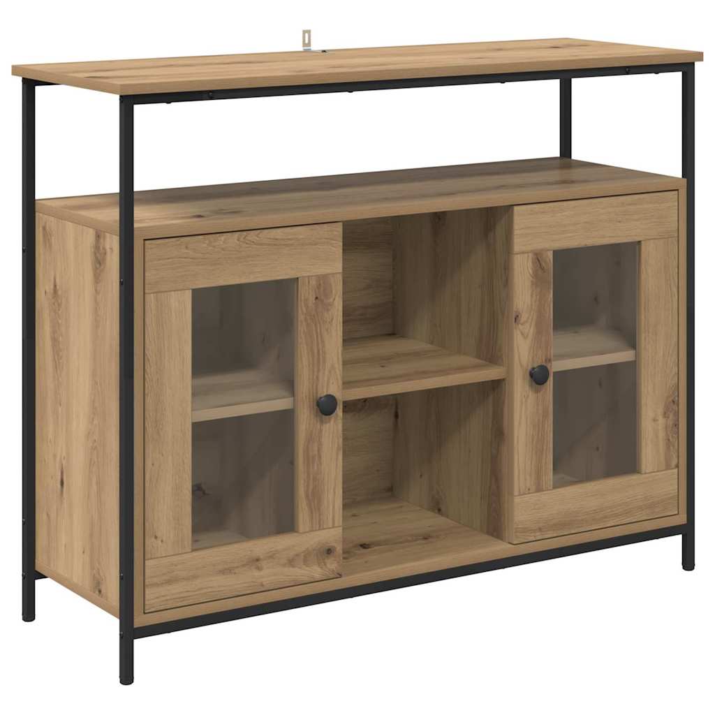 Sideboard Artisan-Eiche 100 x 35 x 80 cm Holzwerkstoff