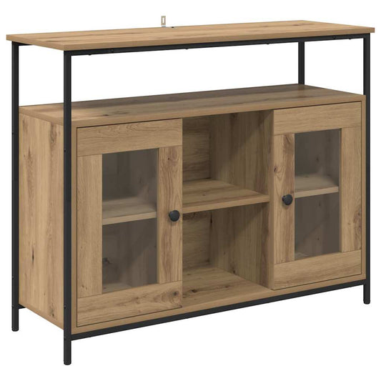 Sideboard Artisan-Eiche 100 x 35 x 80 cm Holzwerkstoff