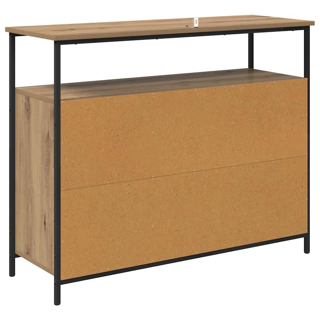 Sideboard Artisan-Eiche 100 x 35 x 80 cm Holzwerkstoff