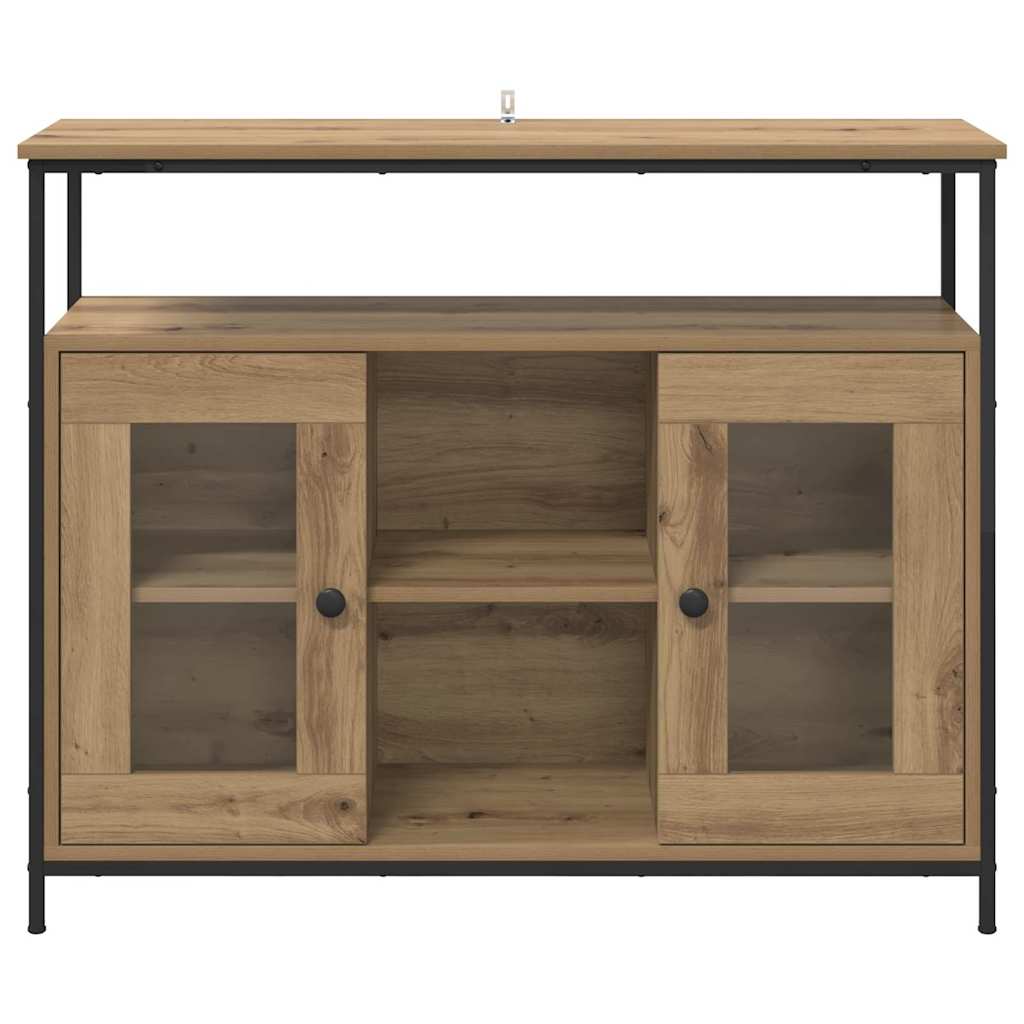 Sideboard Artisan-Eiche 100 x 35 x 80 cm Holzwerkstoff