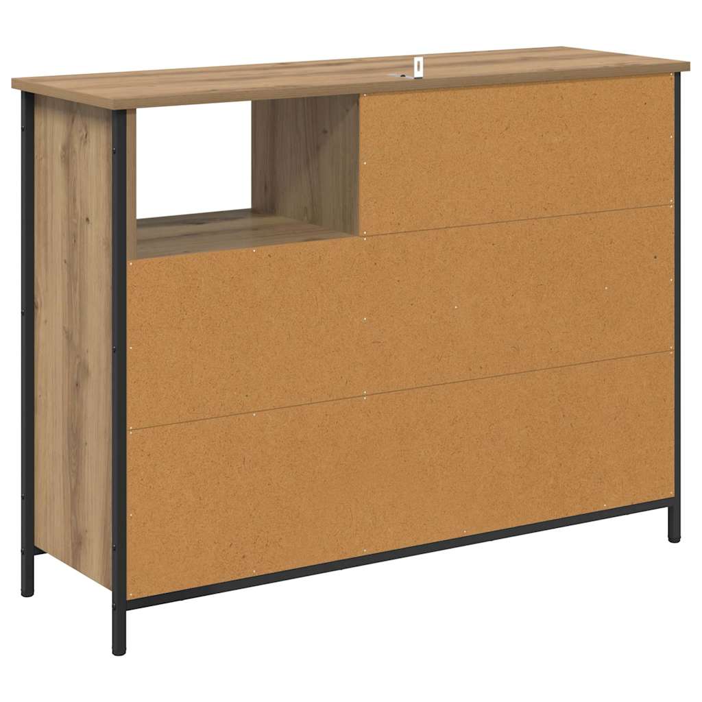 Sideboard Artisan-Eiche 100 x 33 x 75 cm Holzwerkstoff