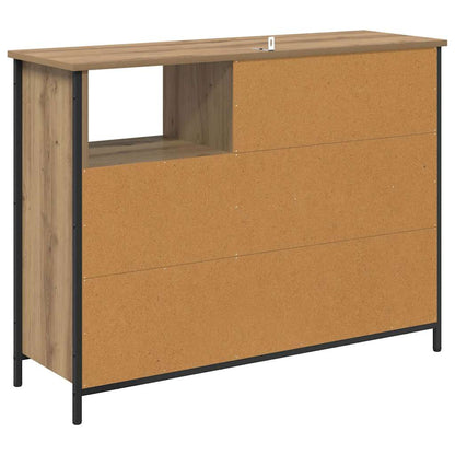 Sideboard Artisan-Eiche 100 x 33 x 75 cm Holzwerkstoff