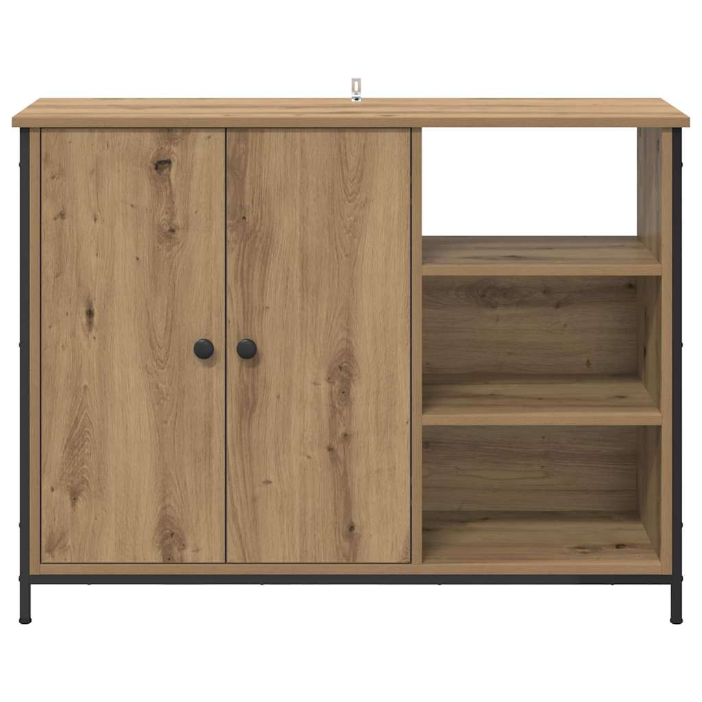 Sideboard Artisan-Eiche 100 x 33 x 75 cm Holzwerkstoff