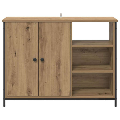 Sideboard Artisan-Eiche 100 x 33 x 75 cm Holzwerkstoff