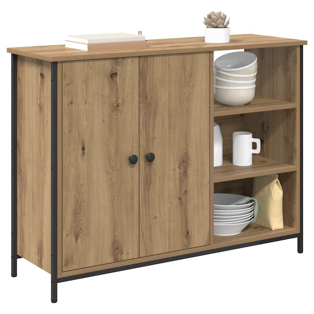Sideboard Artisan-Eiche 100 x 33 x 75 cm Holzwerkstoff