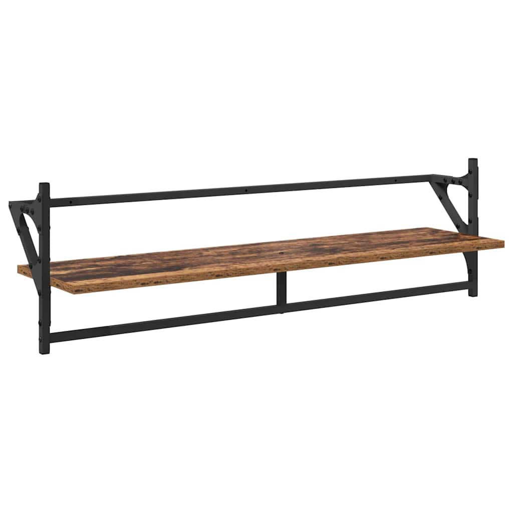 Wandregal-Set 6 pcs Altholz 100 x 25 x 30 cm Holzwerkstoff