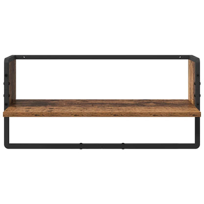 Wandregal-Set 4 pcs Altholz 65 x 25 x 30 cm Holzwerkstoff