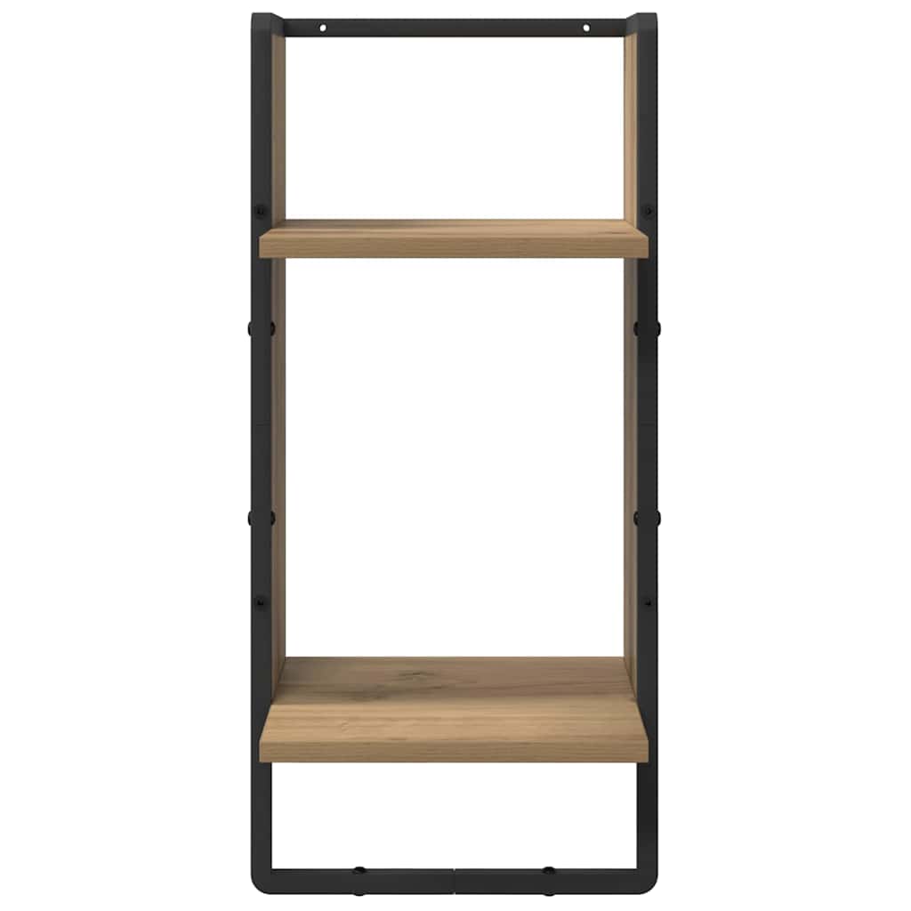 Wandregal-Set 4 pcs Artisan-Eiche 65 x 25 x 30 cm Holzwerkstoff