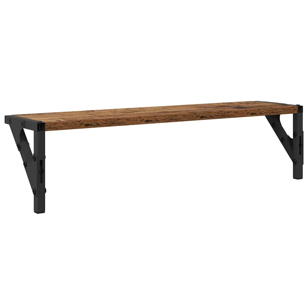 Wandregale 2 pcs Altholz 60 x 15 x 15,5 cm Holzwerkstoff
