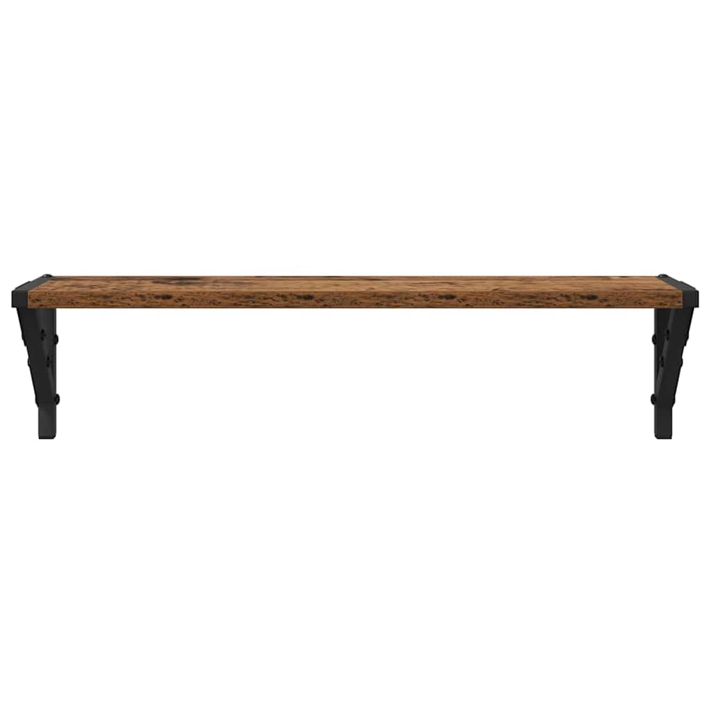 Wandregale 2 pcs Altholz 60 x 15 x 15,5 cm Holzwerkstoff