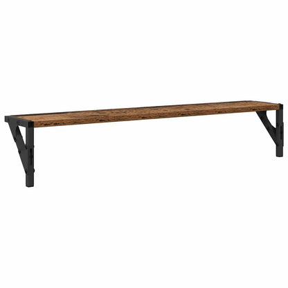 Wandregale 2 pcs Altholz 80 x 15 x 15,5 cm Holzwerkstoff