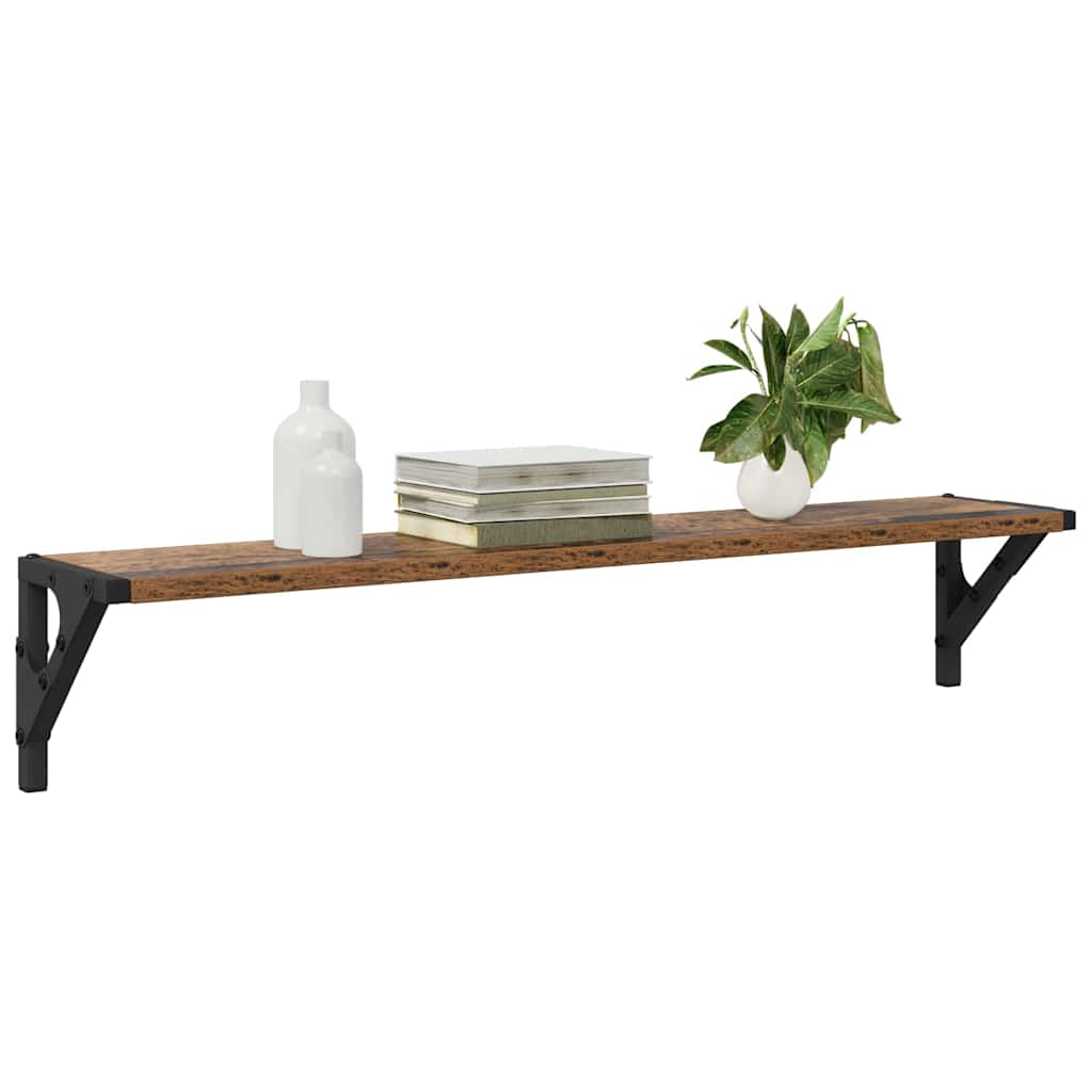 Wandregale 2 pcs Altholz 80 x 15 x 15,5 cm Holzwerkstoff