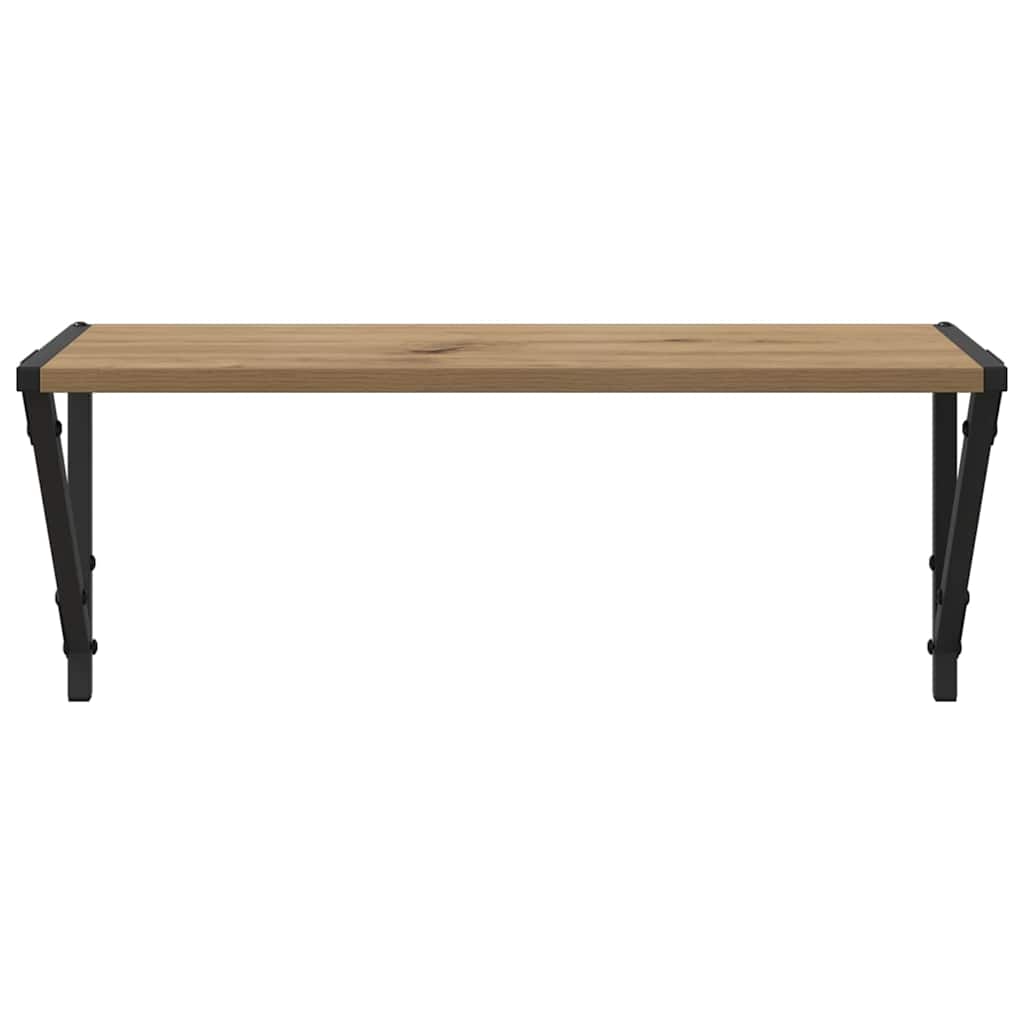 Wandregale 2 pcs Artisan-Eiche 60 x 25 x 25,5 cm Holzwerkstoff