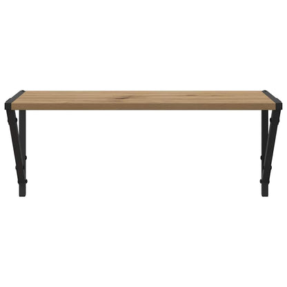 Wandregale 2 pcs Artisan-Eiche 60 x 25 x 25,5 cm Holzwerkstoff