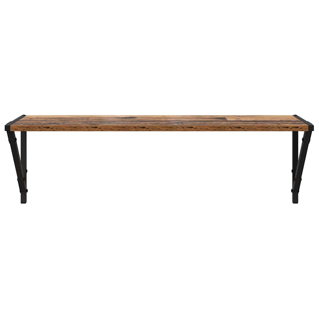 Wandregale 2 pcs Altholz 80 x 25 x 25,5 cm Holzwerkstoff