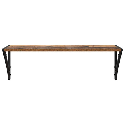 Wandregale 2 pcs Altholz 80 x 25 x 25,5 cm Holzwerkstoff