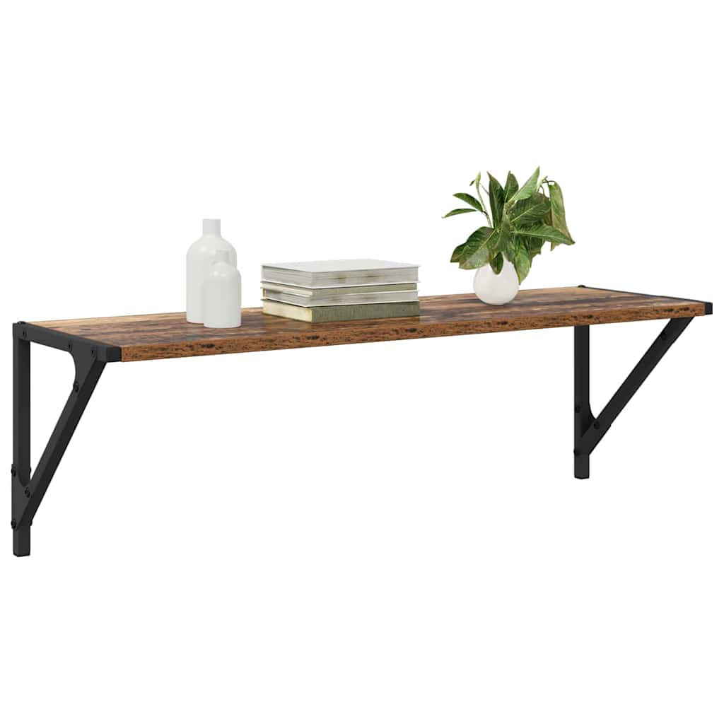 Wandregale 2 pcs Altholz 80 x 25 x 25,5 cm Holzwerkstoff