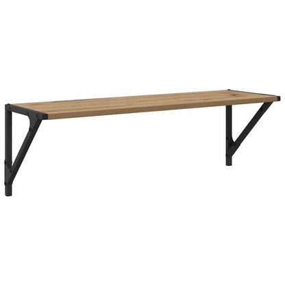 Wandregale 2 pcs Artisan-Eiche 80 x 25 x 25,5 cm Holzwerkstoff