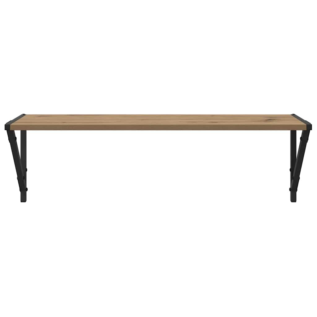 Wandregale 2 pcs Artisan-Eiche 80 x 25 x 25,5 cm Holzwerkstoff