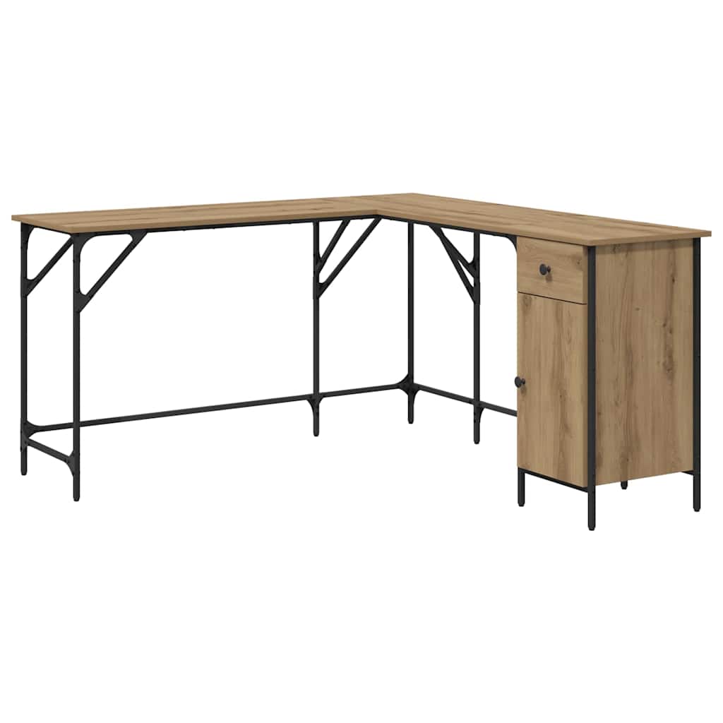 Schreibtisch Artisan-Eiche 141 x 141 x 75 cm Holzwerkstoff