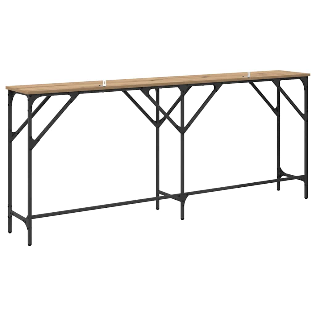 Konsolentisch Eiche handwerklich 180 x 29 x 75 cm Holzwerkstoff