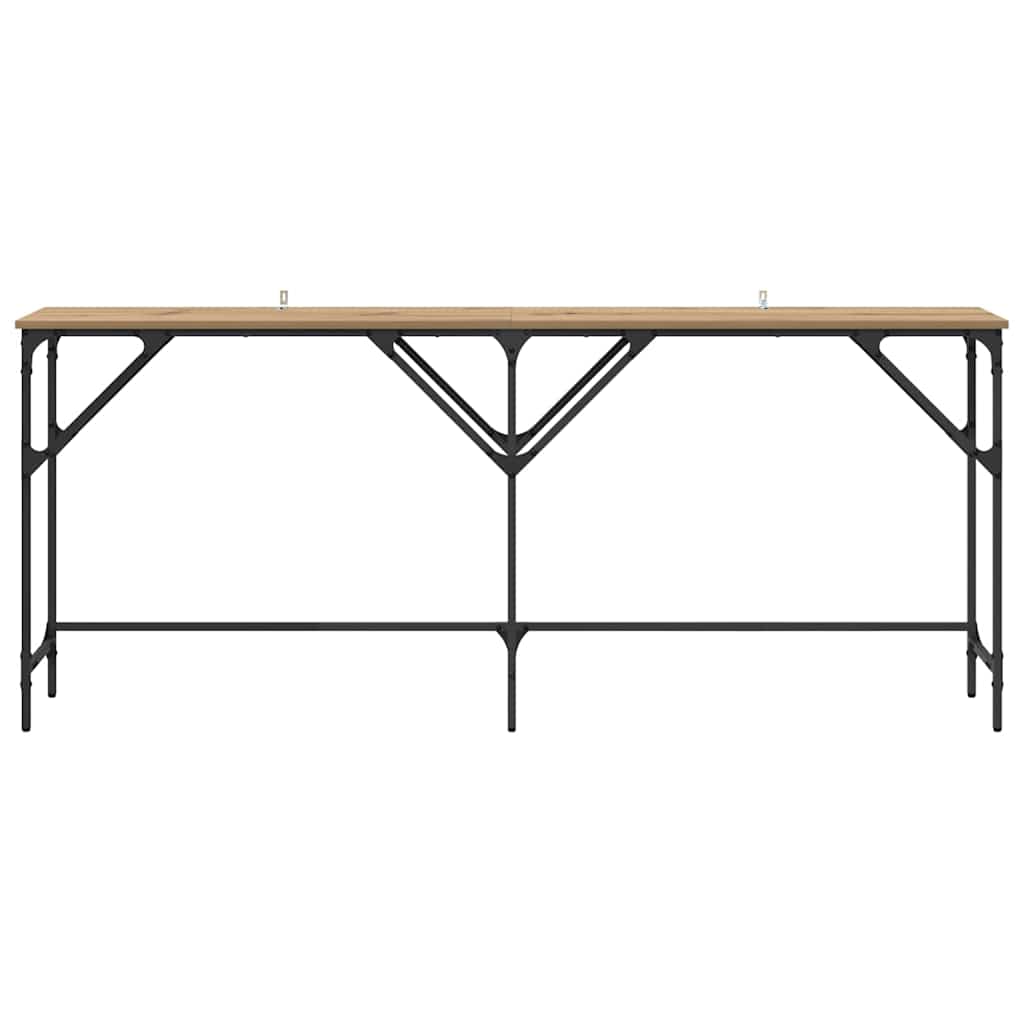 Konsolentisch Eiche handwerklich 180 x 29 x 75 cm Holzwerkstoff