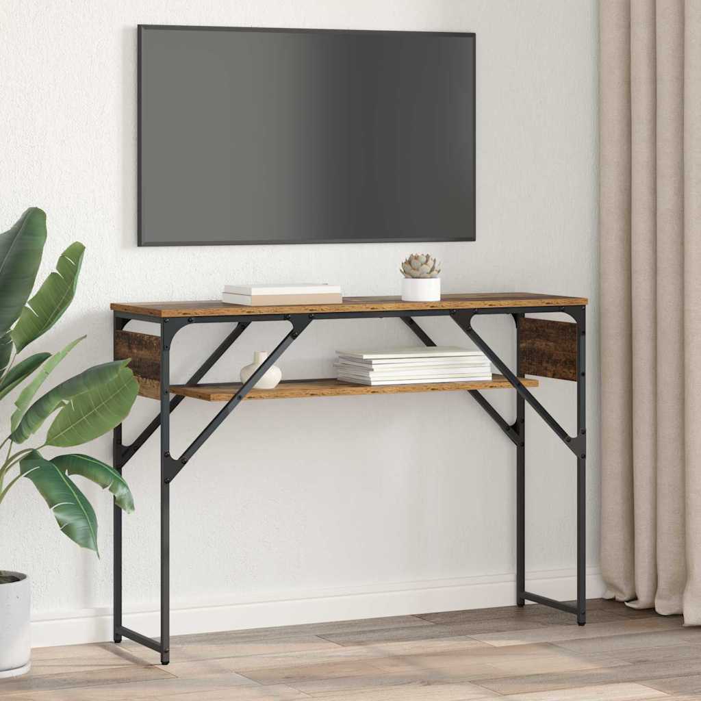 Konsolentisch Altholz 105x30x75cm Holzwerkstoff